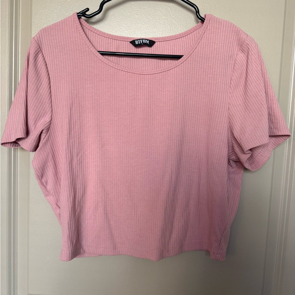 Pink Two-Piece Lounge Set - Picture 2 of 3